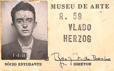 Carteira de sócio estudante do "Museu de Arte", 1955